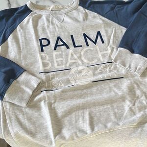 Wings Palm Beach" Retro Vintage Style Crew Sweatshirt Sz. XL